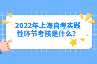 2022年上海自考实践性环节考核是什么？